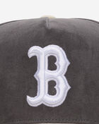 Mitchell  Ness Boston Red Sox Pro Pinch Suede Two Tone Snapback Hat HP16808-BRSGREY Grey 2