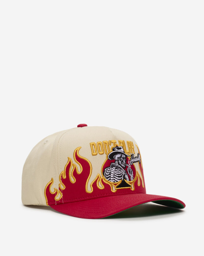 Field Grade Don't Play Yourself Flametooth Twill Trucker Hat 1005587 Beige 1