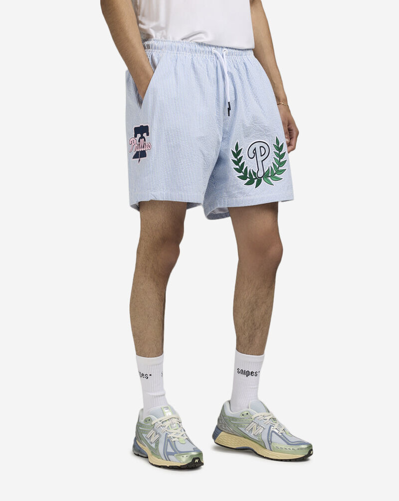 PRO STANDARD Philadelphia Phillies Seersucker Shorts LPH3315437-SSB Blue 1