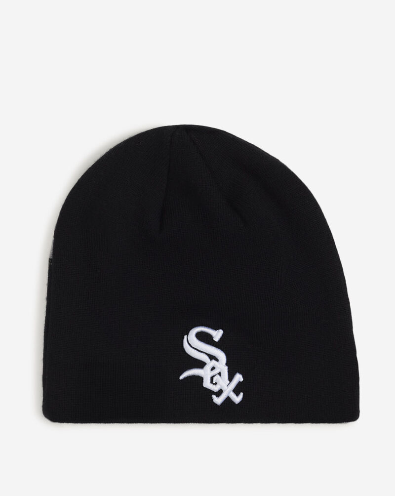 New Era Alpha Industries Chicago White Sox Cuff Knit Beanie  60917888 Black 1
