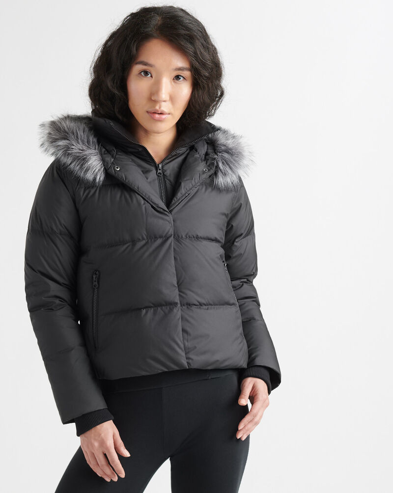 Shop The North Face Dealio Down Cropped Jacket NF0A3XAJ-JK3 black ...