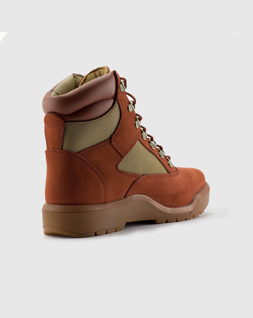 timberland field boots rust