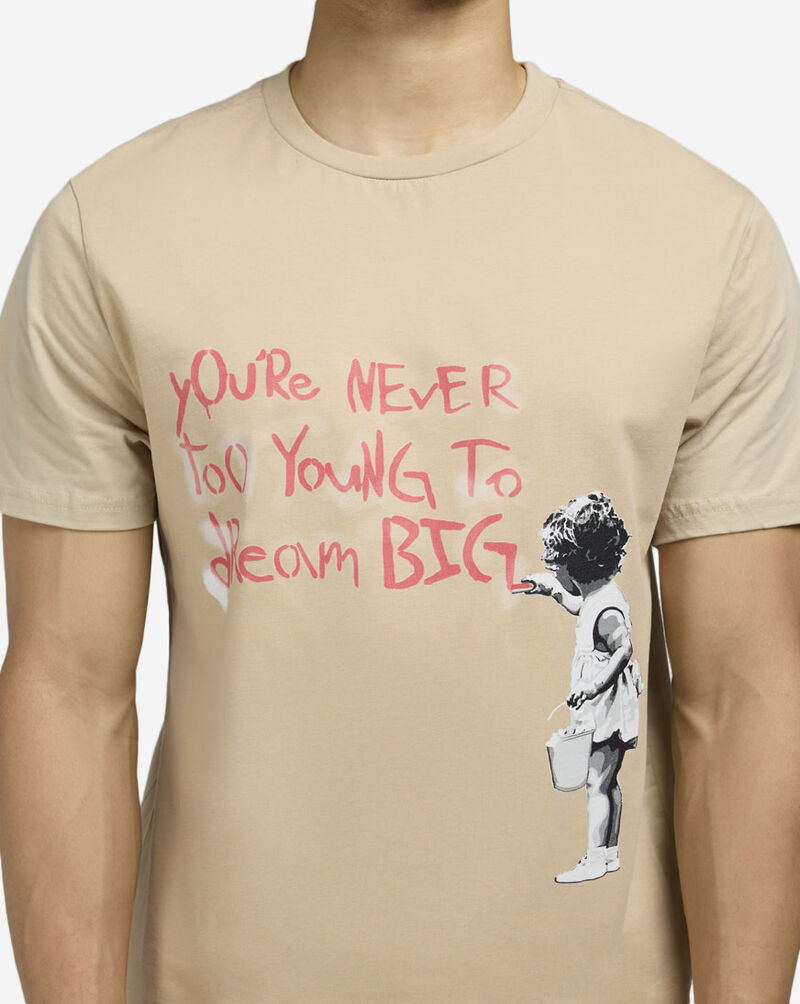 Mister Tee Banksy Never Too Young Tee MCUS159-US-03872 Beige 3