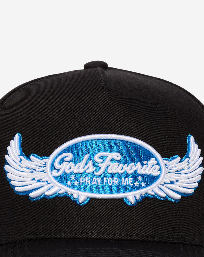 Field Grade God's Favorite Full Twill Trucker Hat 1006261 Black 2