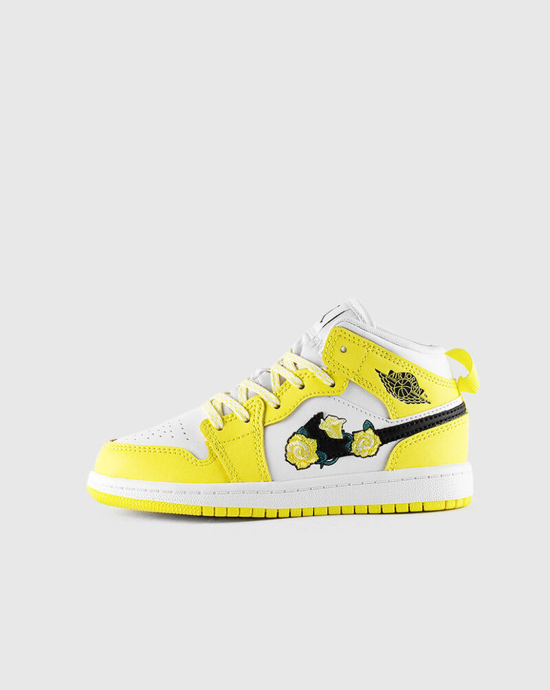 Shop Jordan Preschool Air Jordan Mid SE AV5173-700 yellow