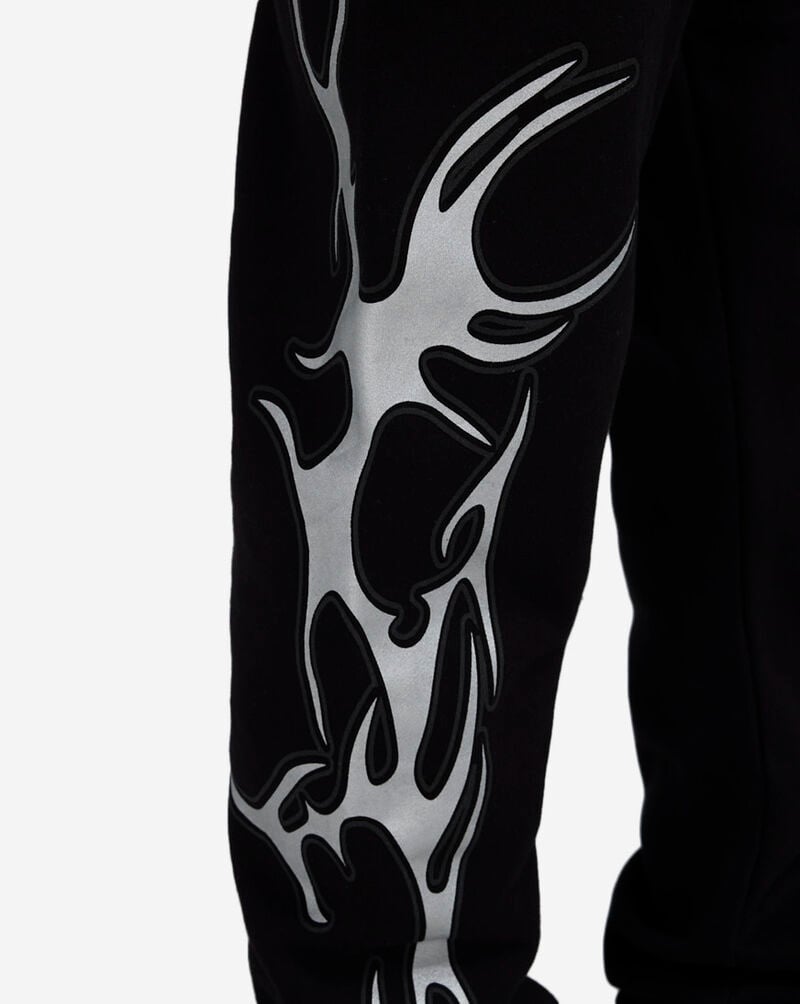Metallic Neo Tribal Stacked Fleece Pants