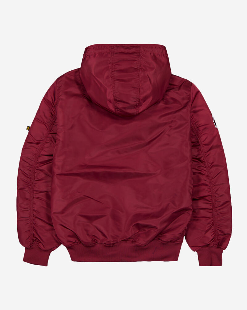 New Era Alpha Industries Historic L-2B Philadelphia Phillies Hooded Bomber Jacket 60564155 Red 3