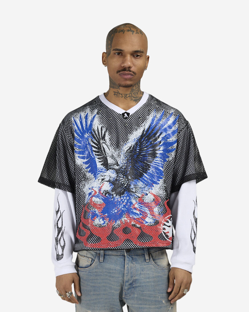 Shop Almighty Resistance 2 Fer Long Sleeve Tee E2134573-BLW white
