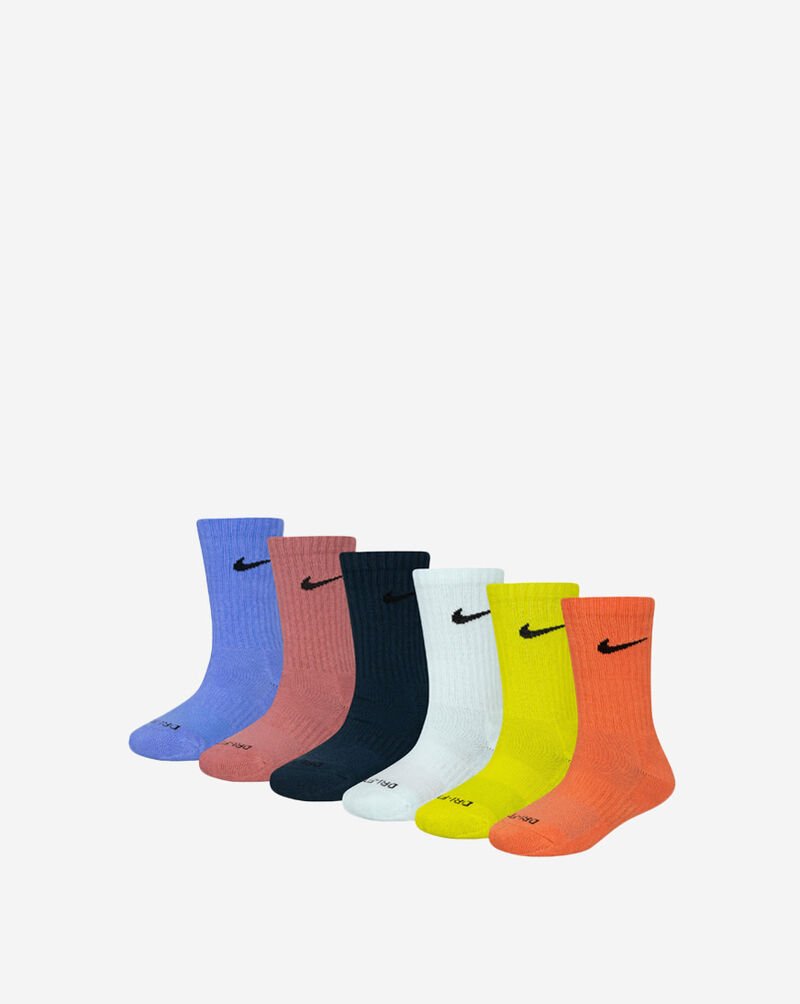 Nike Dri-FIT Performance Basic Crew Socks (5-7) UN0019-U8H Multi 1