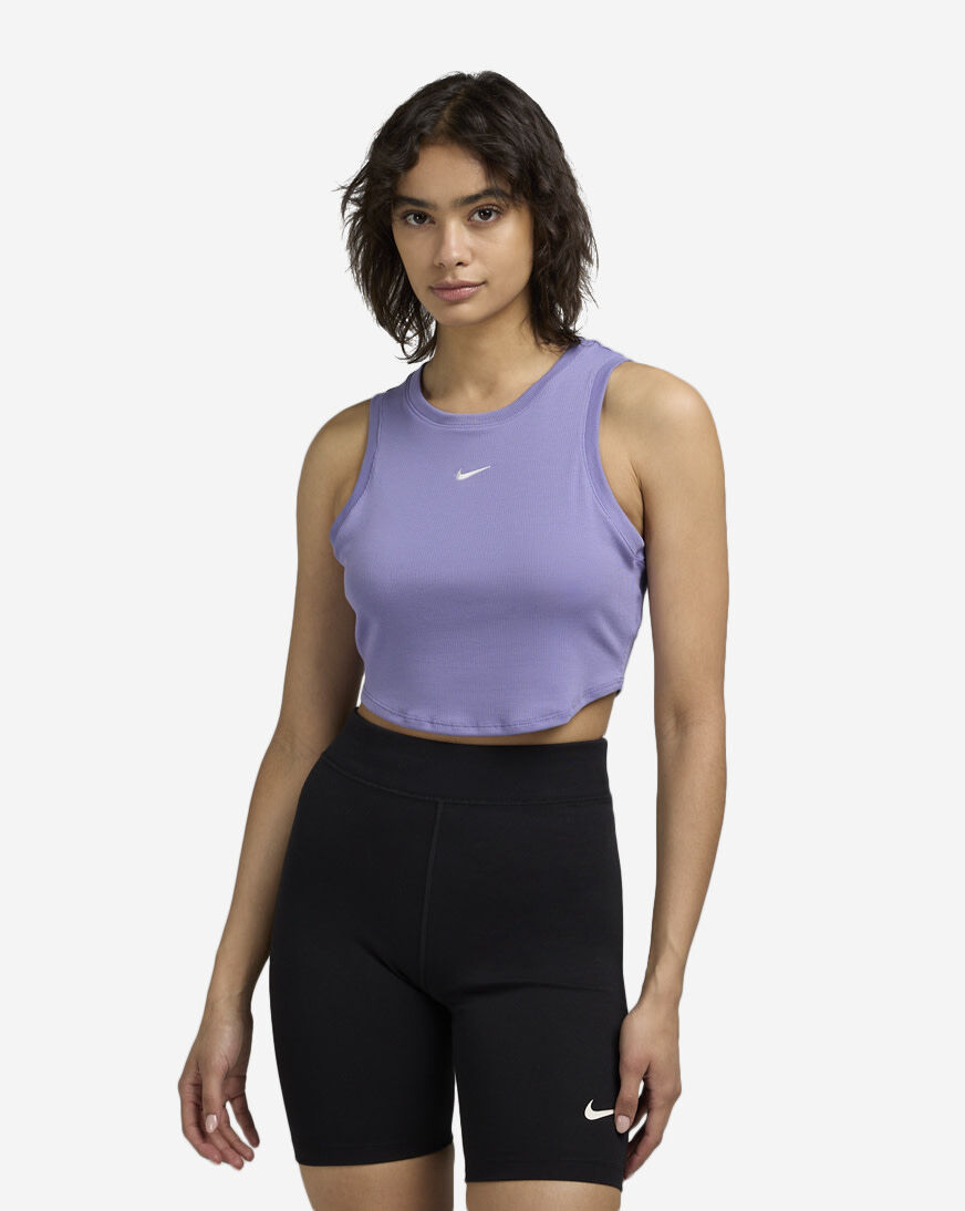 にしやん Shop Nike Chill Knit Cropped Mini-Rib Tank Top FB8279-527