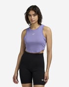 Nike Chill Knit Cropped Mini-Rib Tank Top FB8279-527 Purple 1