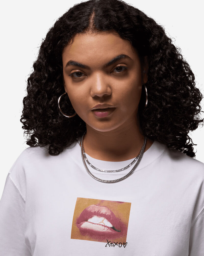 Jordan Teeth Gem Graphic T-Shirt HV5087-100 White 3