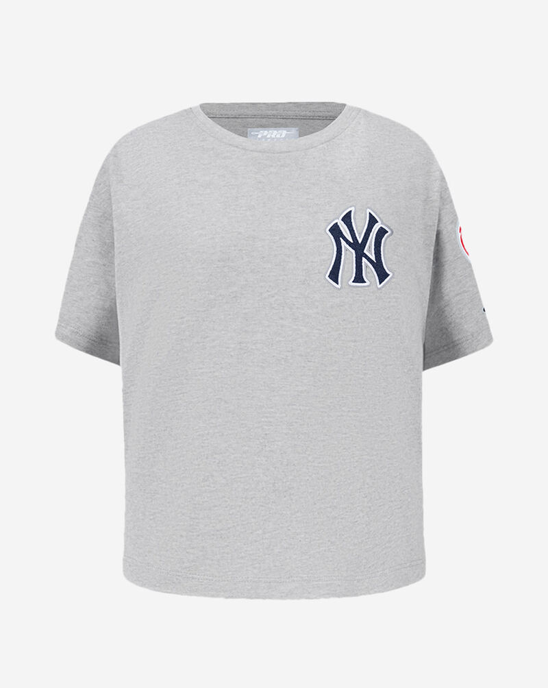 PRO STANDARD Big Girls' New York Yankees Classic Boxy Tee LNYBA315081-HGR Grey 1
