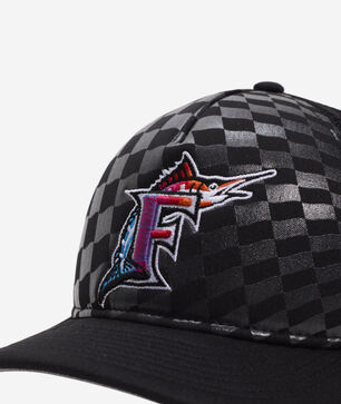 9Forty A-Frame Florida Marlins Raceway Snapback Hat