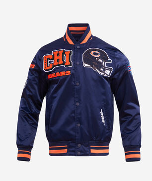 Chicago Bears Mash Up Rib Satin Jacket
