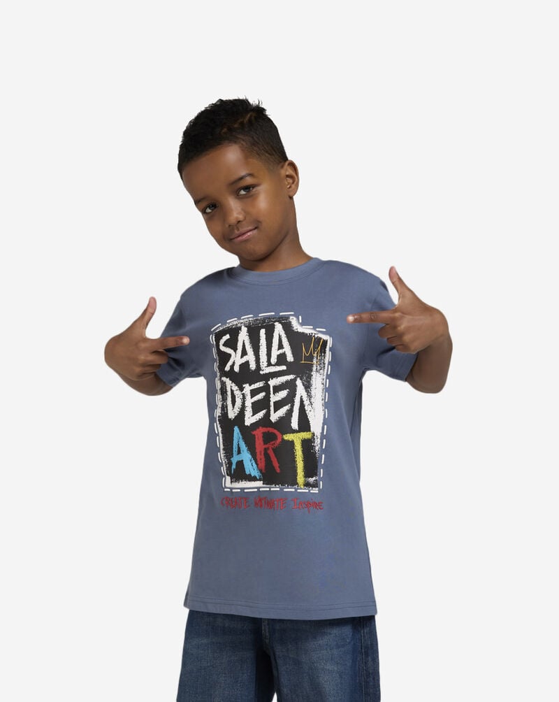 King Saladeen Kids' Saladeen Art Tee KS011 Blue 1