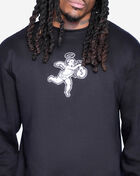 Hasta Muerte Small Chenille Crewneck  SMALL CHE CREWNECK Black 2