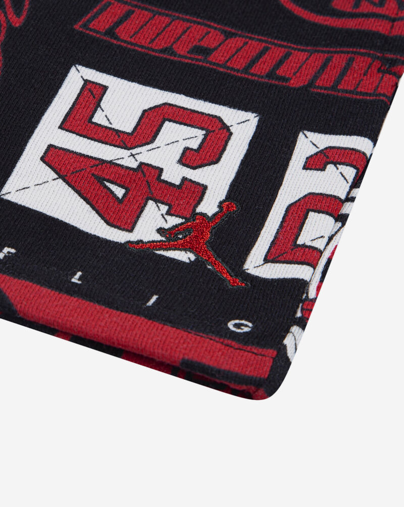 Jordan Little Kids' AOP Fleece Shorts 85D603-023 Black 2