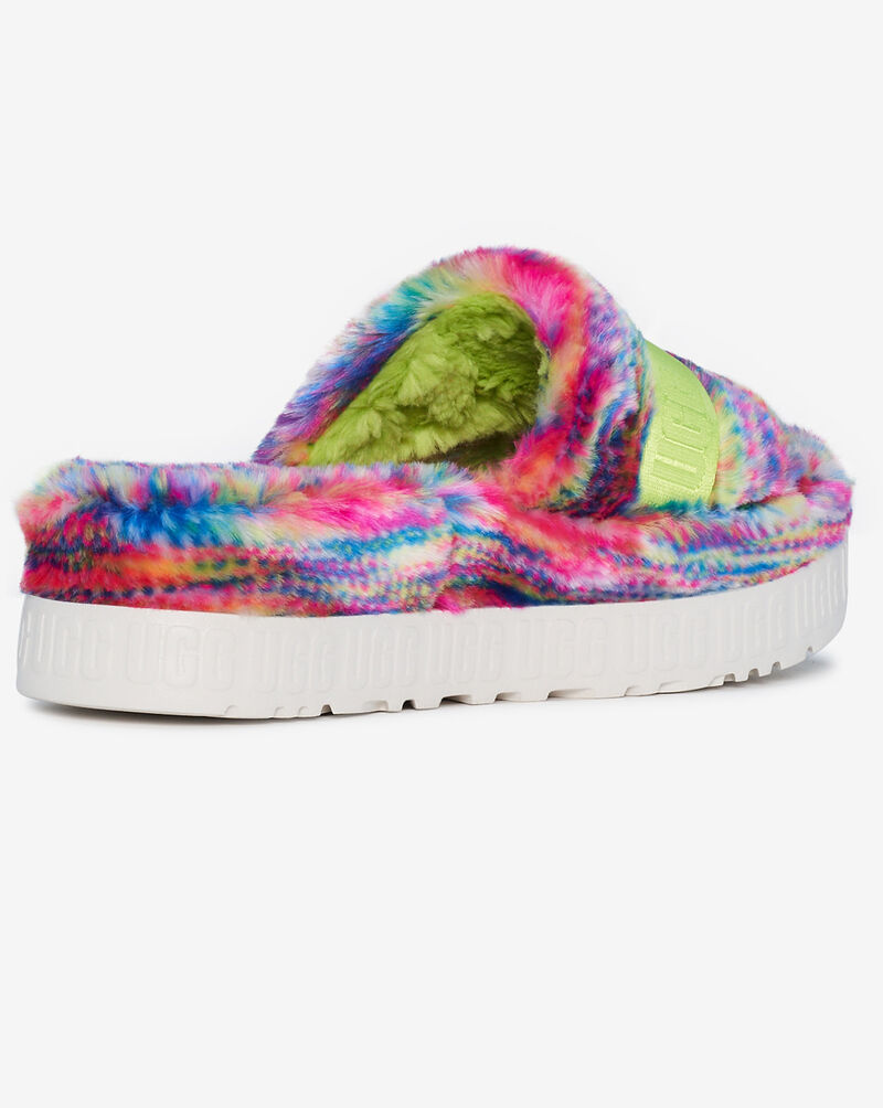 UGG Fluffita Pixelate Slide 1128211-WHT Multi 3