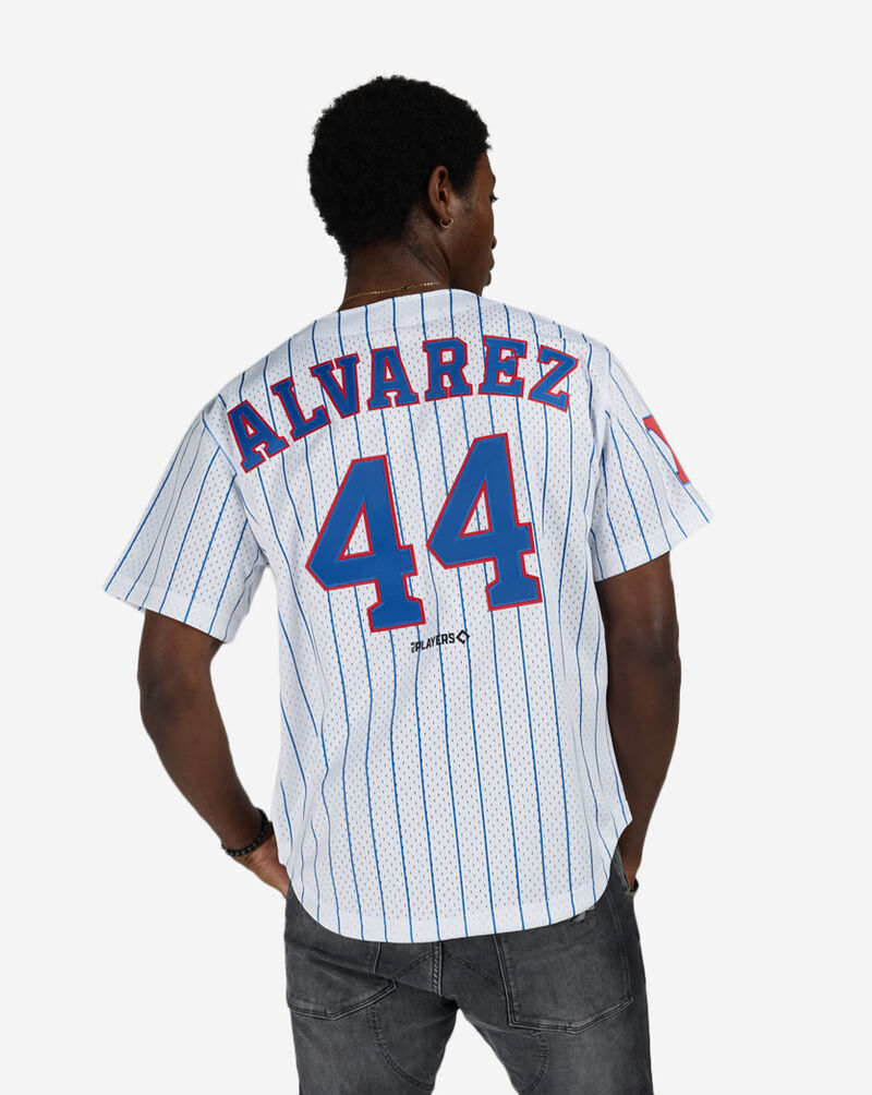 Mitchell  Ness Cuban Stars Yordan &Aacute;lvarez Authentic Batting Practice Pinstripes Jersey JY19330-CUSWHMB White 2