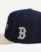 Mitchell  Ness Boston Red Sox Pro Pinch Denim Chainstitch Snapback Hat HP14680-BRSDNCR Blue 2