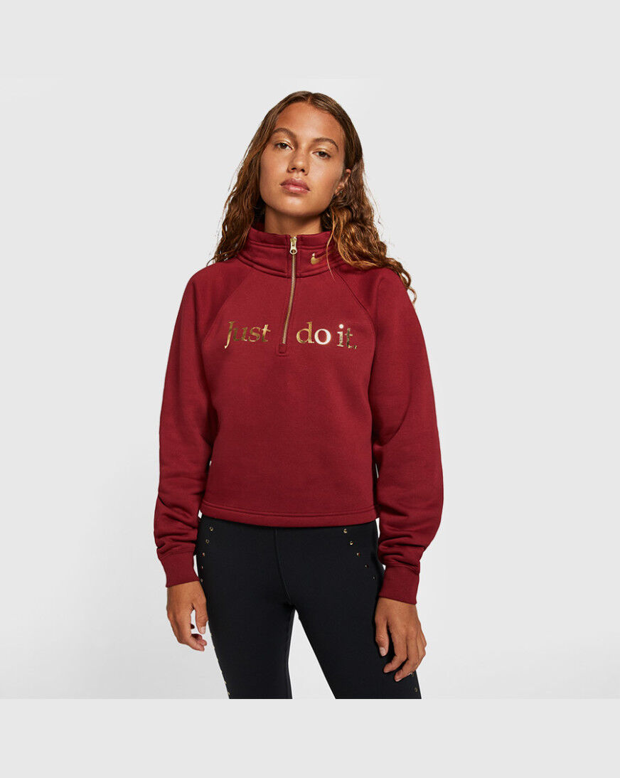 womens nike half zip sweatshirt