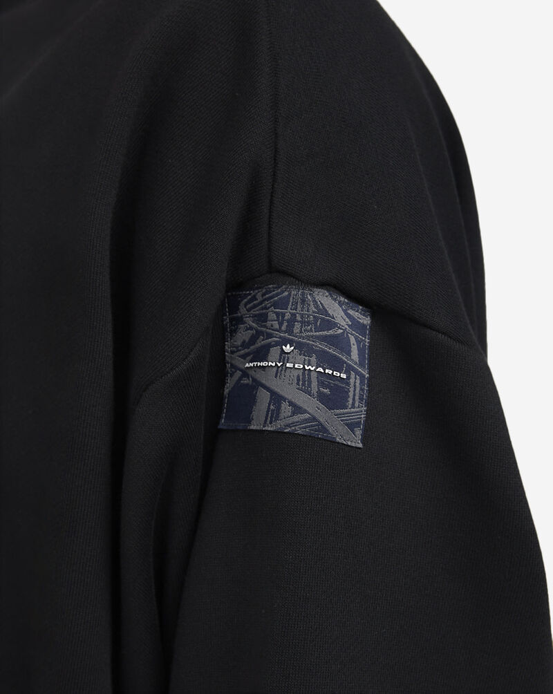 adidas Anthony Edwards 1 Foundation Crew Sweatshirt IW8060 Black 3