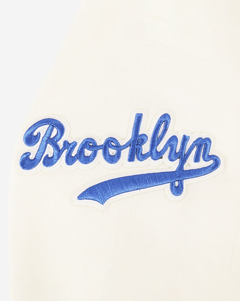 PRO STANDARD Big Girls' Brooklyn Dodgers Retro Classic Rib Fleece Pullover Hoodie LBDBC314509-ERB cream 4