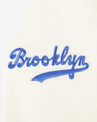 Big Girls' Brooklyn Dodgers Retro Classic Rib Fleece Pullover Hoodie