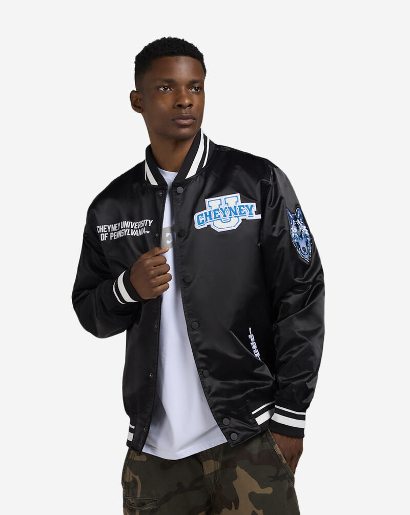 PRO STANDARD Cheyney Hoco Satin Jacket CCU670973-BLK Black 1