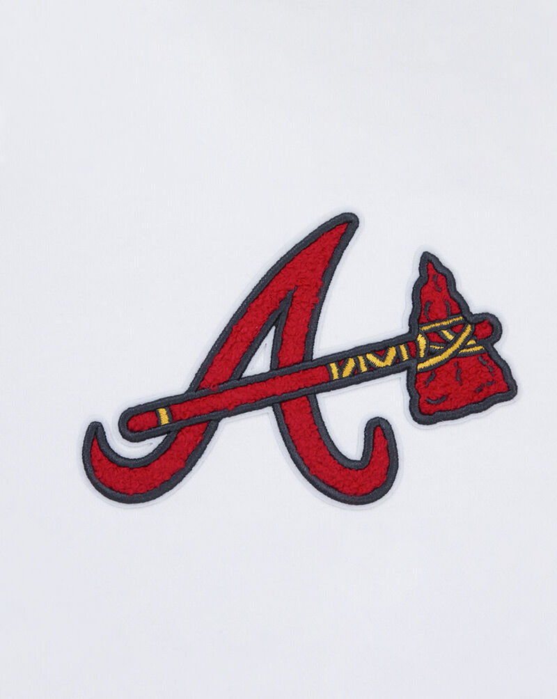 PRO STANDARD Atlanta Braves Classic Fleece Hoodie Dress LABB34346-WHT White 2