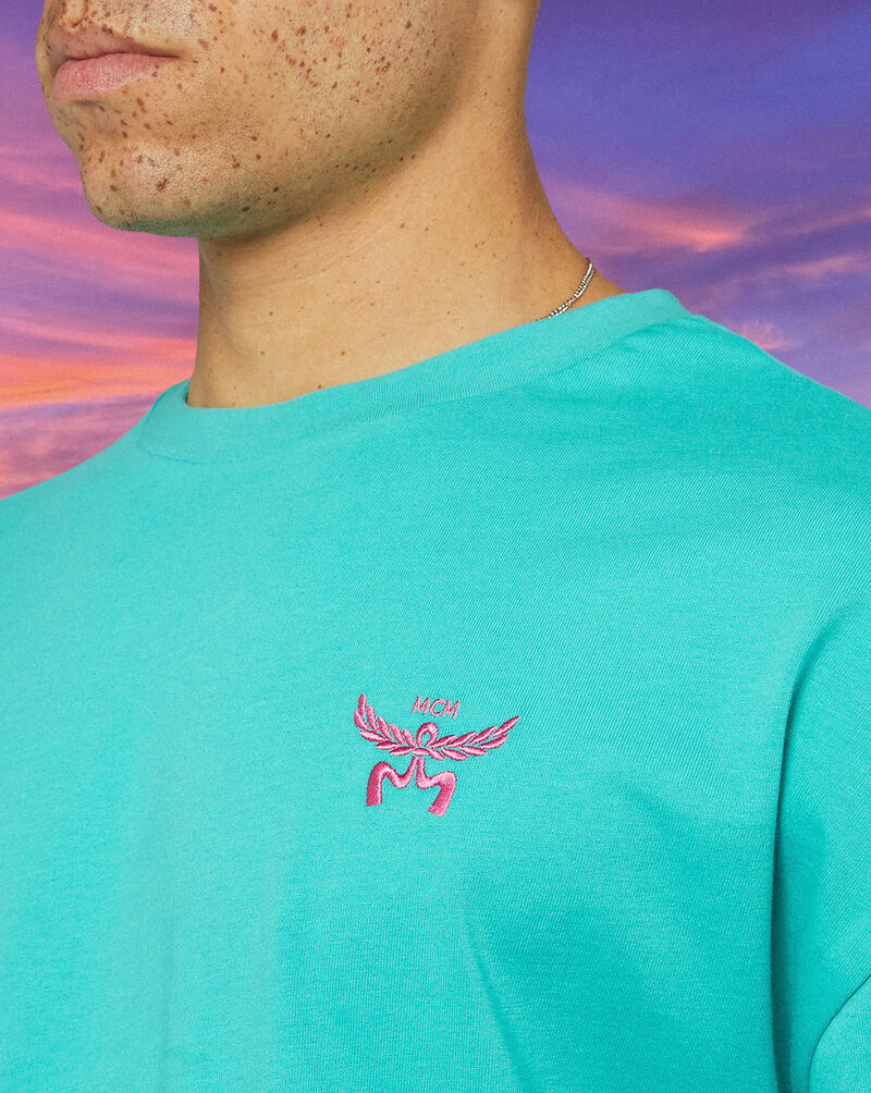 MCM MCM x SNIPES Flamingo T-Shirt SFM252-003-3-TUR Blue 4