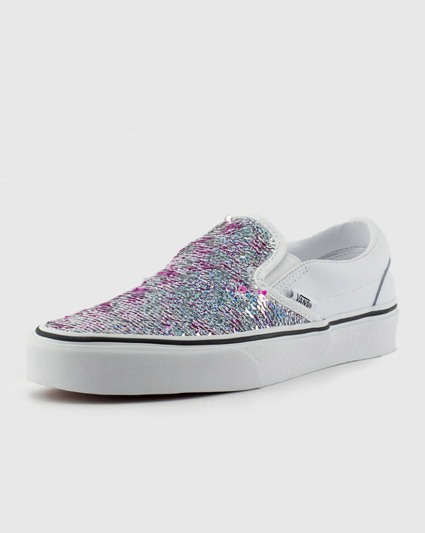 sequin checkered vans