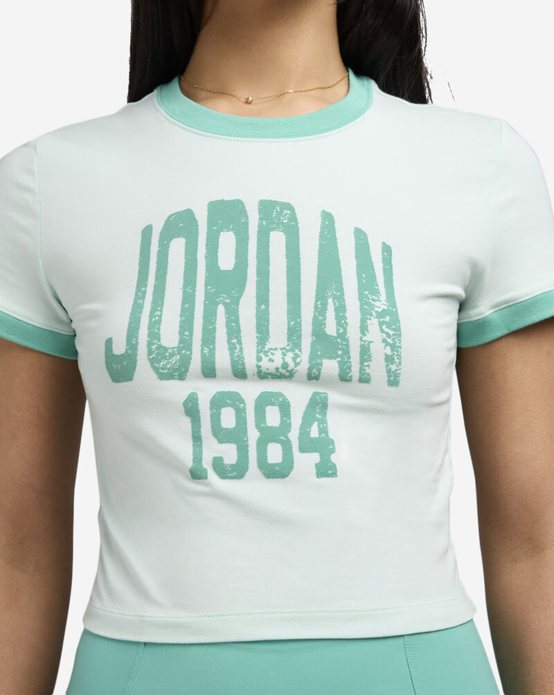 Jordan Cropped Graphic T-Shirt HJ0196-357 Green 3