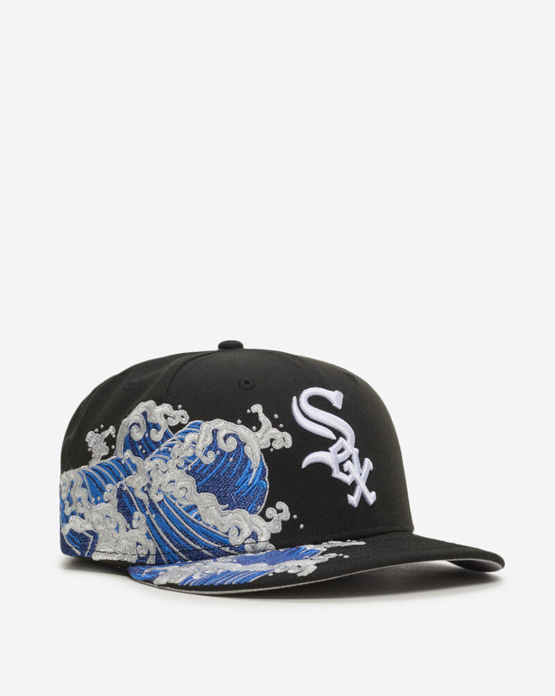 New Era 59Fifty Chicago White Sox Wave Fitted Hat 60853372 Black 1