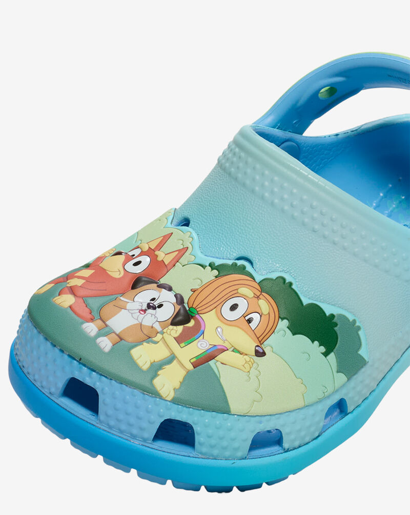 Crocs Toddler Bluey Best Buddies Classic Clog 212369-90H Blue 9