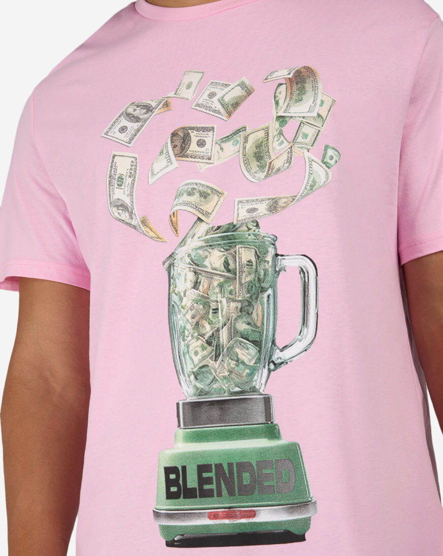 Shop Urban Classics Blended Money Tee MTUS695-US-01689 pink