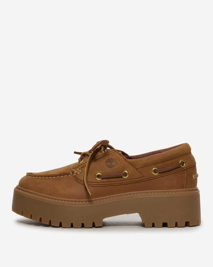 Shop Timberland Stone Street Platform Boat Shoe TB0A2GVFEM7 beige