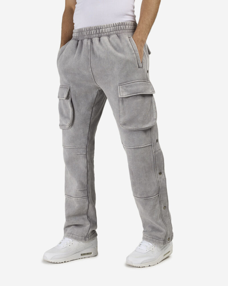 Bag Mafia Washed Cargo Sweatpants DEC-1000-GRY Grey 1