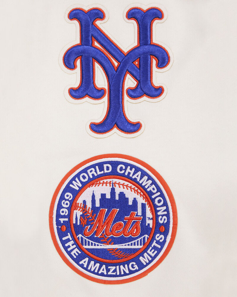 PRO STANDARD New York Mets Retro Classic Fleece Pull Over Hoodie LNM535550-ERB cream 4