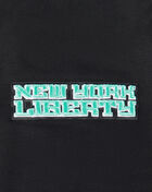 PRO STANDARD New York Liberty Retro Classic Cropped Pullover Hoodie  WNLC70026-BLK Black 4