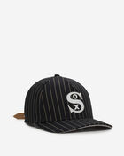 New Era 9Forty Chicago White Sox A-Frame Dotted Pinstripe Energy Snapback Hat  60745185 Black 1