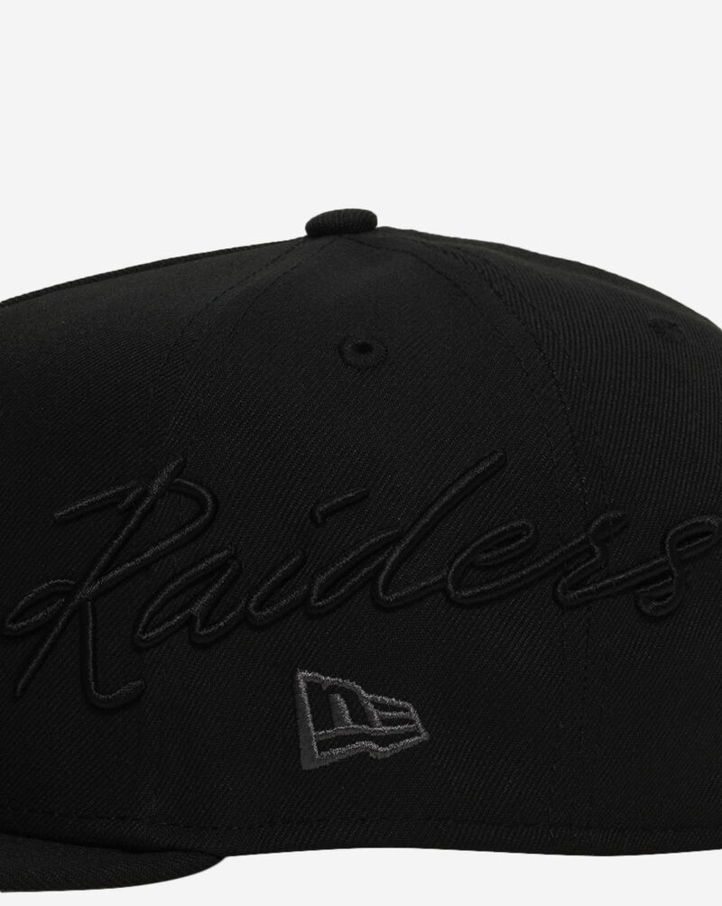 New Era 9Fifty Las Vegas Raiders Script A-Frame Snapback Hat 60957154 Black 2