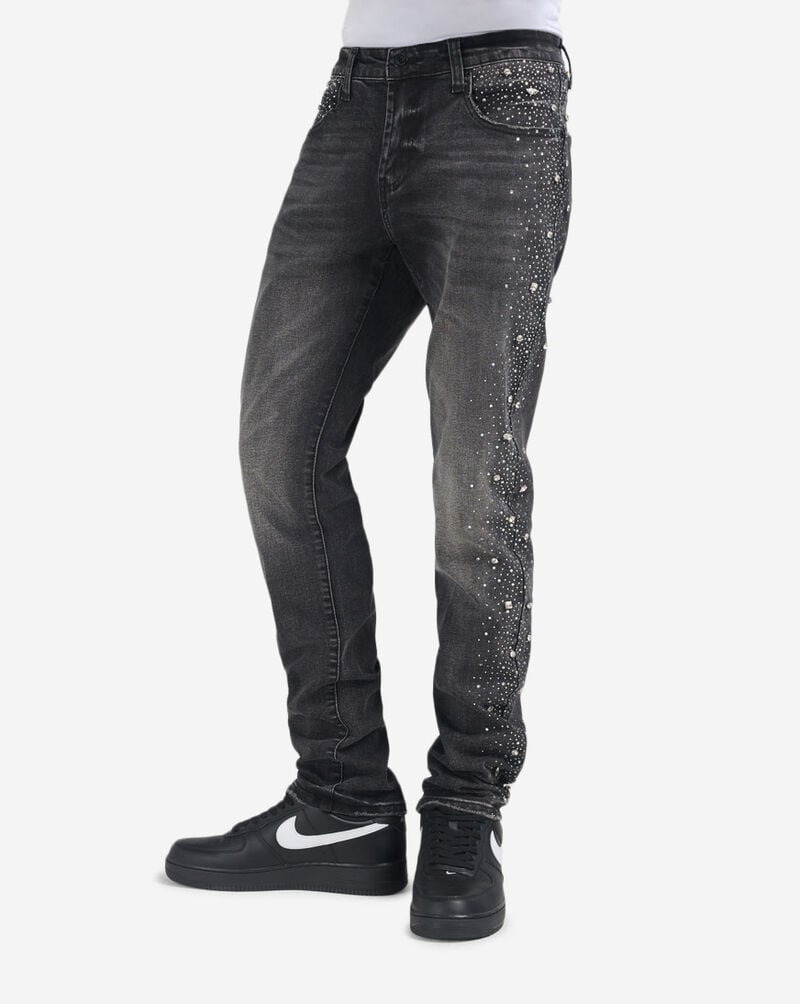 Decibel Embellished Straight Jean DECWB504-BLK Black 1