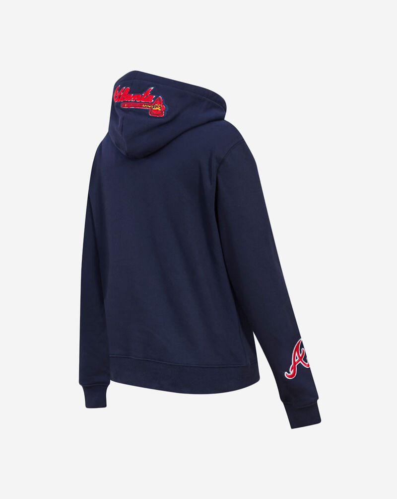 PRO STANDARD Atlanta Braves Classic Fleece Pull Over Hoodie LABC34340-MDN Blue 3