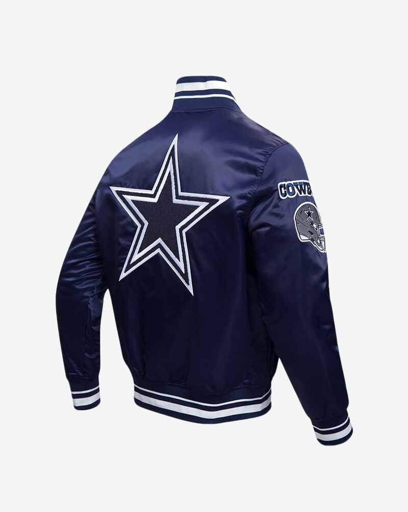 PRO STANDARD Dallas Cowboys Mashup Rib Satin Jacket FDC6410582-MDN Blue 3