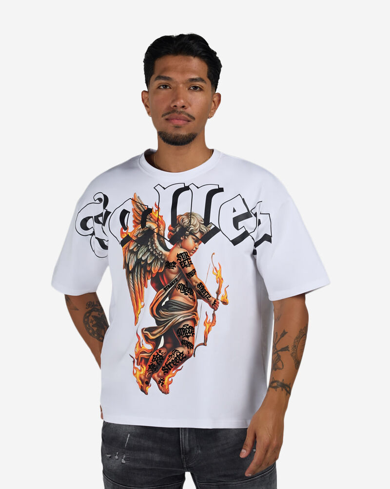 STREETZ IS WATCHIN Fallen Saint Crop Tee SWCT5310-WHT White 1
