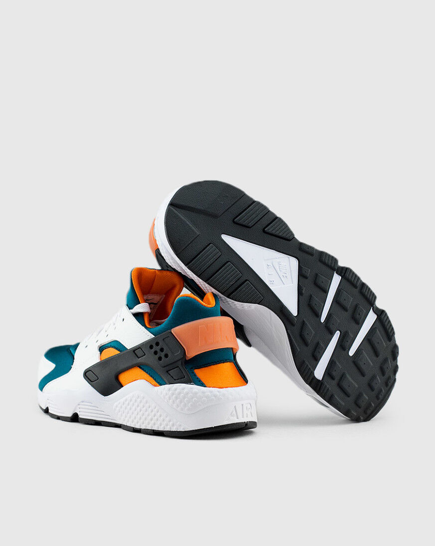 huaraches green and orange