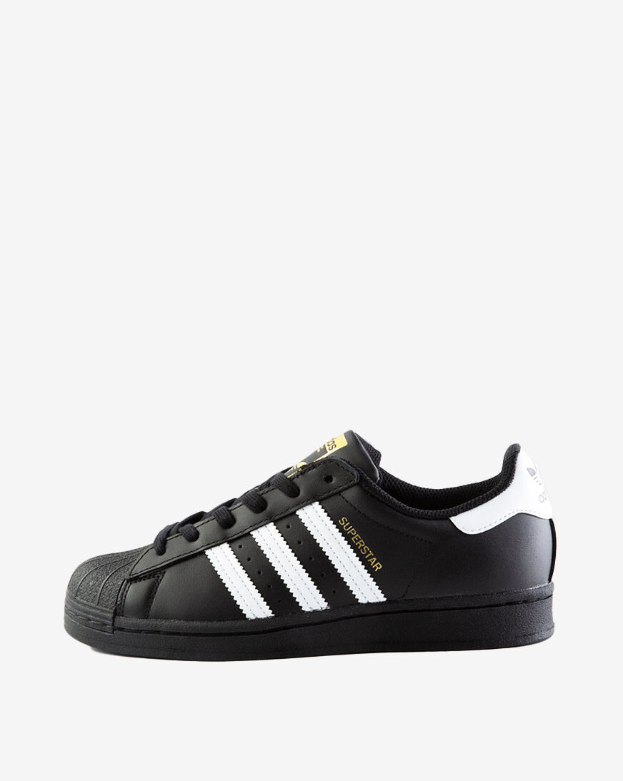 adidas superstar grade school black