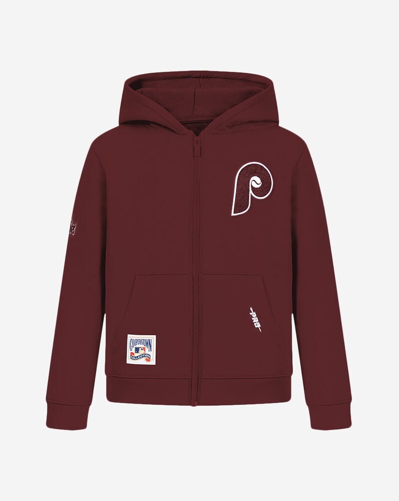 PRO STANDARD Big Boys' Philadelphia Phillies Classic Fleece Full-Zip Hoodie LPHB5315076-WNE Red 1
